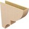 Ekena Millwork 8"W x 32"D x 32"H Thin Ridgewood Rough Cedar Woodgrain TimberThane Corbel, Primed Tan CORUR08X32X32RIDRCPR - alternate 4